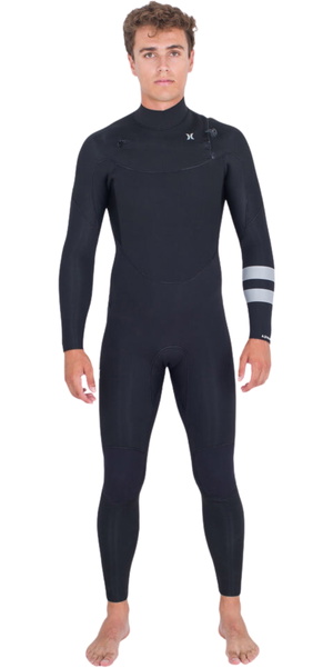 2025 Hurley Hombres Advant 5/3mm Chest Zip Neopreno MFS0013533 - Black